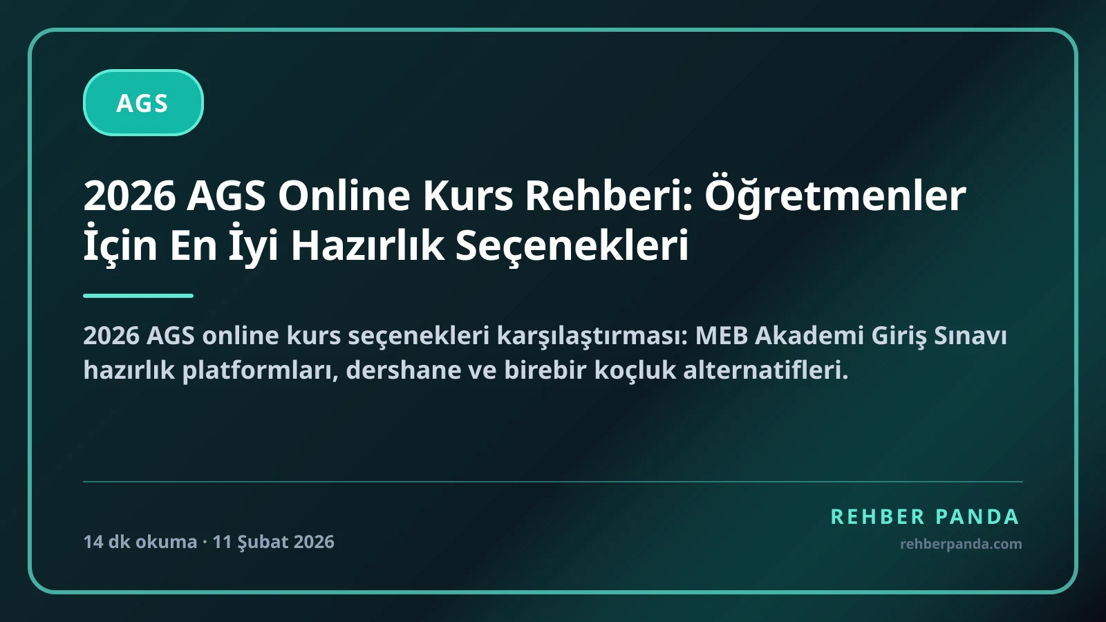 2026 AGS Online Kurs Rehberi: Öğretmenler İçin En İyi Hazırlık Seçenekleri