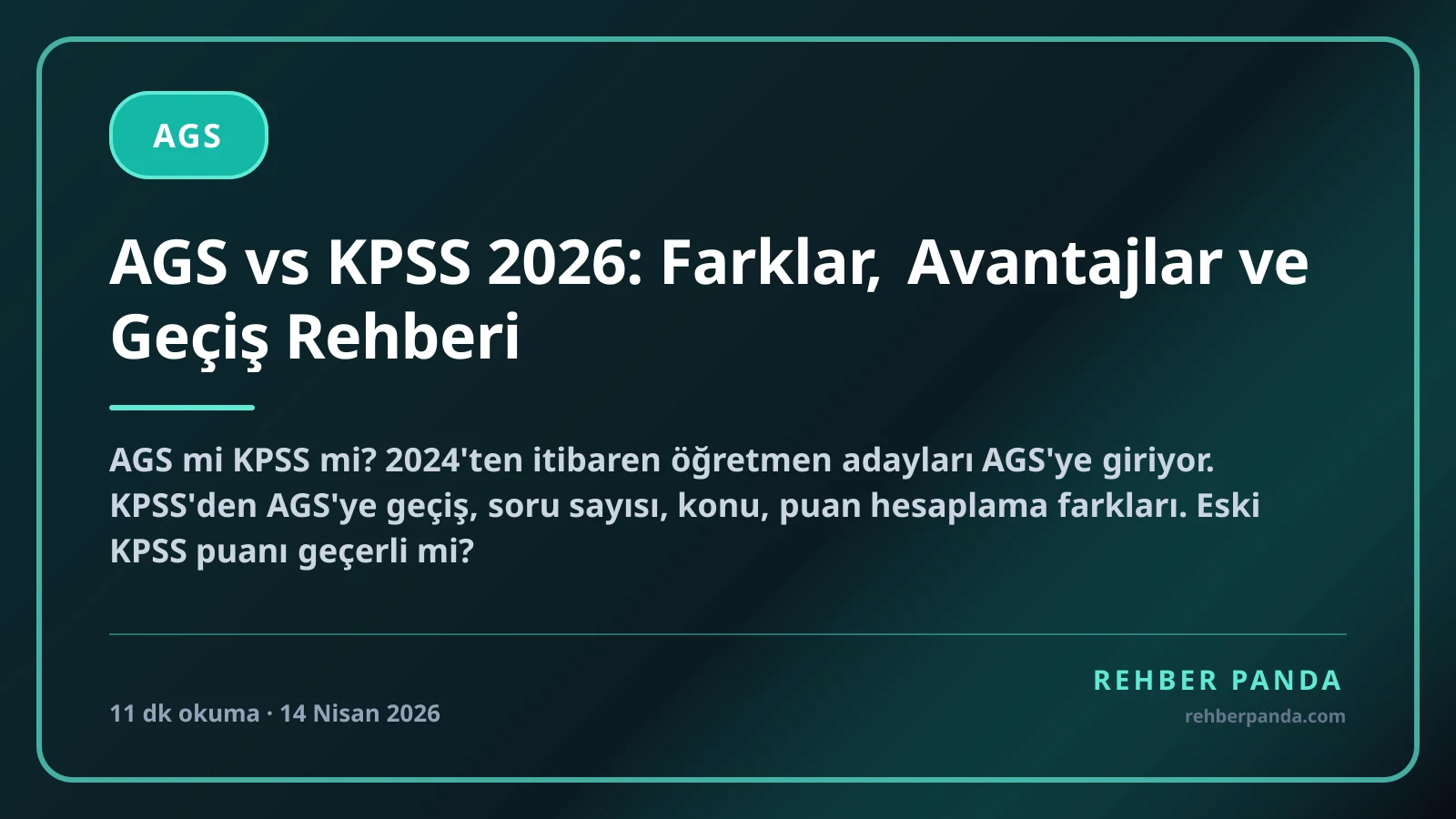 AGS vs KPSS 2026: Farklar, Avantajlar ve Geçiş Rehberi
