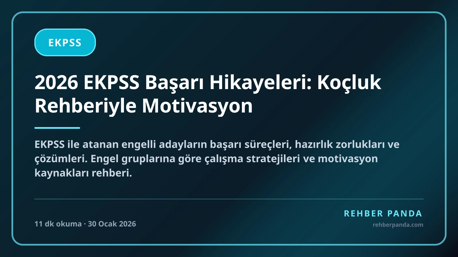 2026 EKPSS Başarı Hikayeleri: Koçluk Rehberiyle Motivasyon