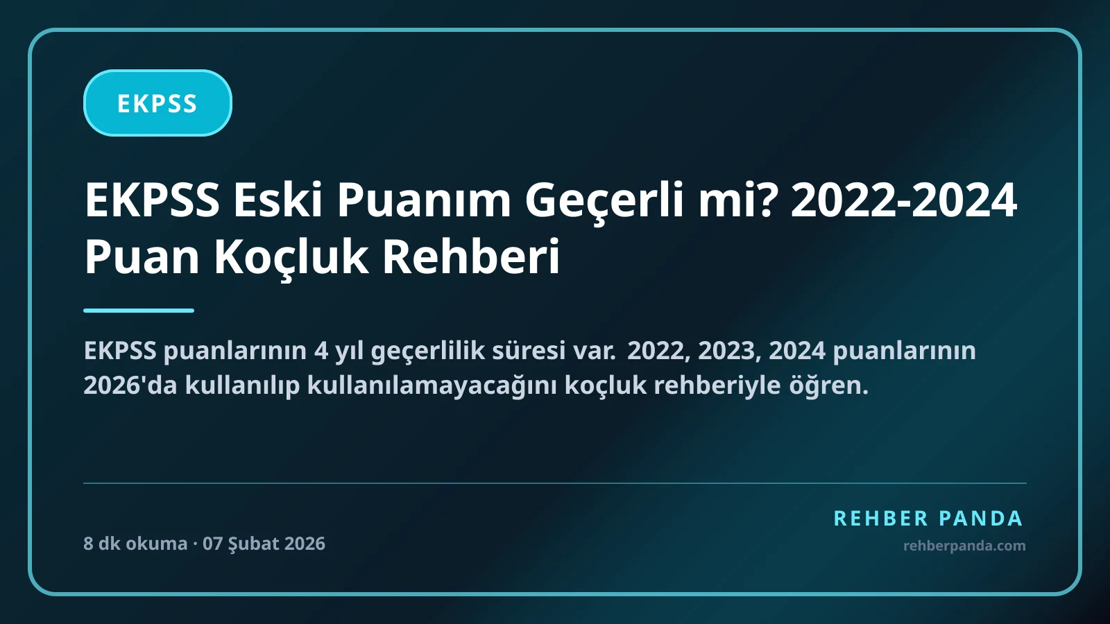 EKPSS Eski Puanım Geçerli mi? 2022-2024 Puan Koçluk Rehberi