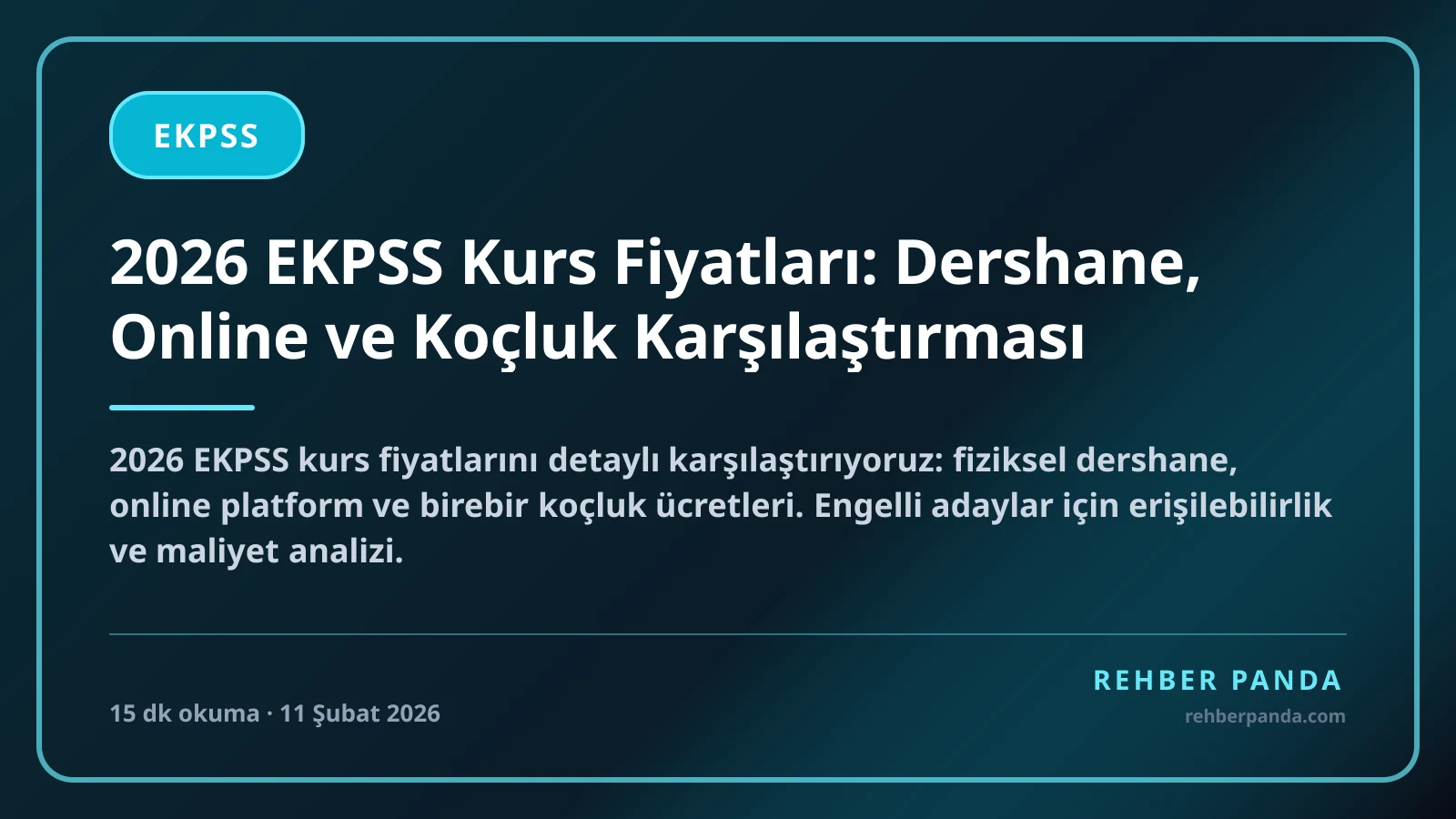 2026 EKPSS Kurs Fiyatları: Dershane, Online ve Koçluk Karşılaştırması
