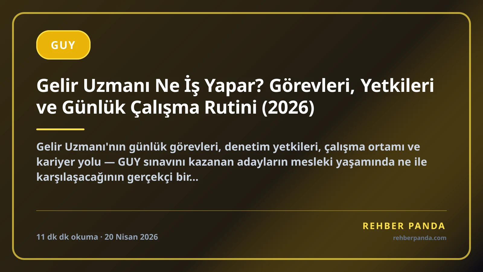 Gelir Uzmanı Ne İş Yapar? Görevleri, Yetkileri ve Günlük Çalışma Rutini (2026)
