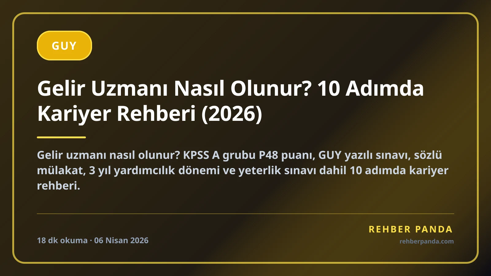 Gelir Uzmanı Nasıl Olunur? 10 Adımda Kariyer Rehberi (2026)