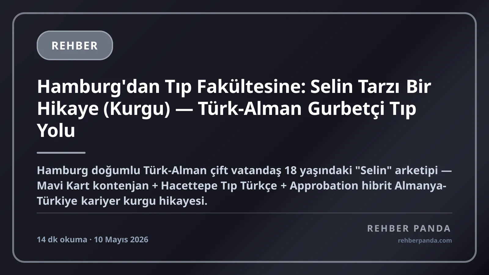Almanya Diasporasndan Trkiye'de Tp 2026: Mavi Kart, Numerus Clausus,  Approbation Yolu | Blog - Rehber Panda
