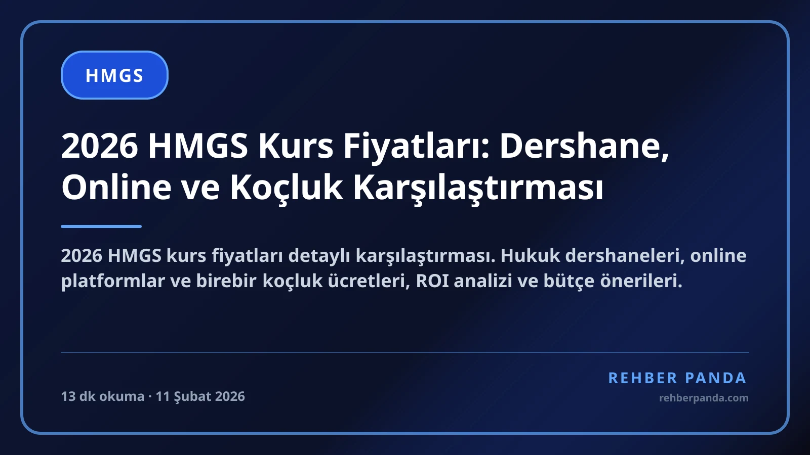 2026 HMGS Kurs Fiyatları: Dershane, Online ve Koçluk Karşılaştırması