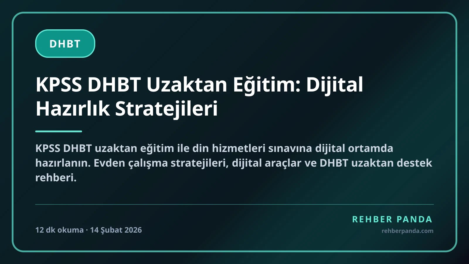 KPSS DHBT Uzaktan Eğitim: Dijital Hazırlık Stratejileri