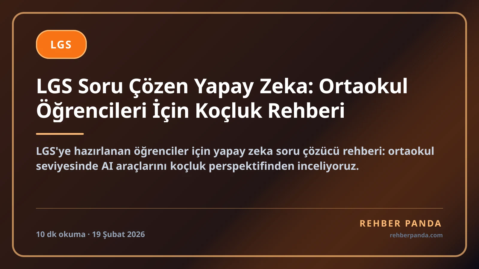 LGS Soru Çözen Yapay Zeka: Ortaokul Öğrencileri İçin Koçluk Rehberi