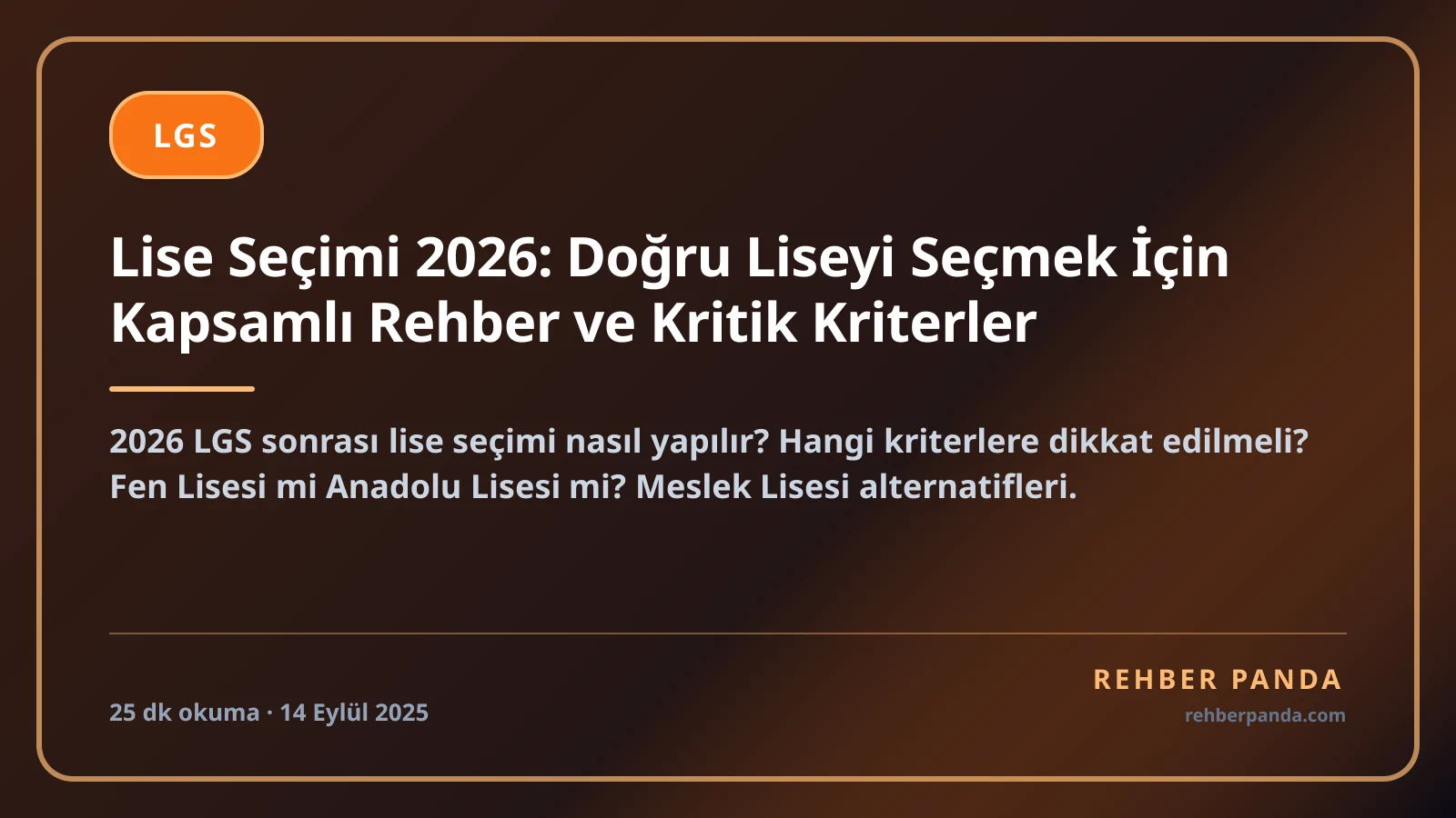 Lise Seçimi 2026: Doğru Liseyi Seçmek İçin Kapsamlı Rehber ve Kritik Kriterler
