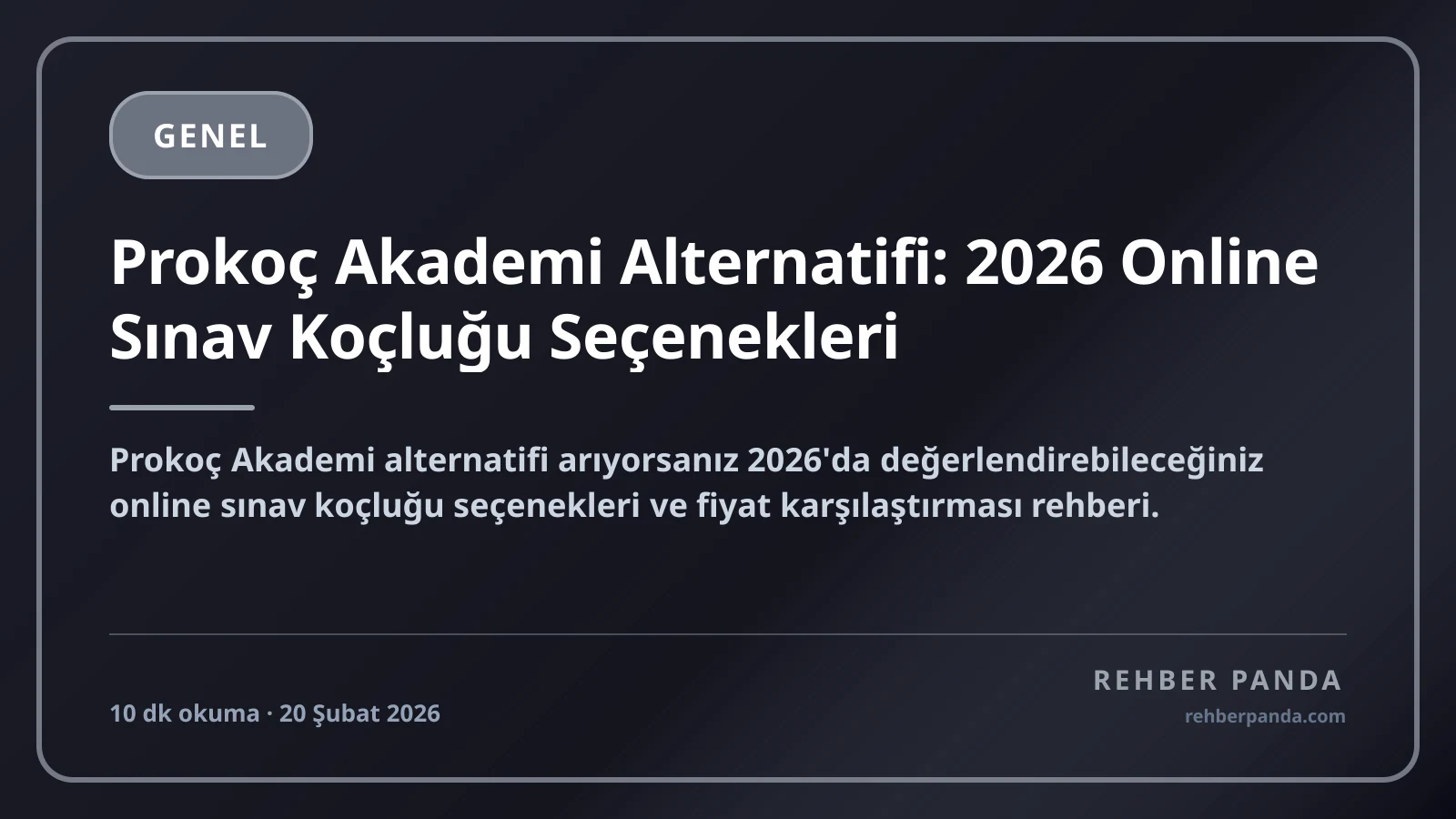 Prokoç Akademi Alternatifi: 2026 Online Sınav Koçluğu Seçenekleri