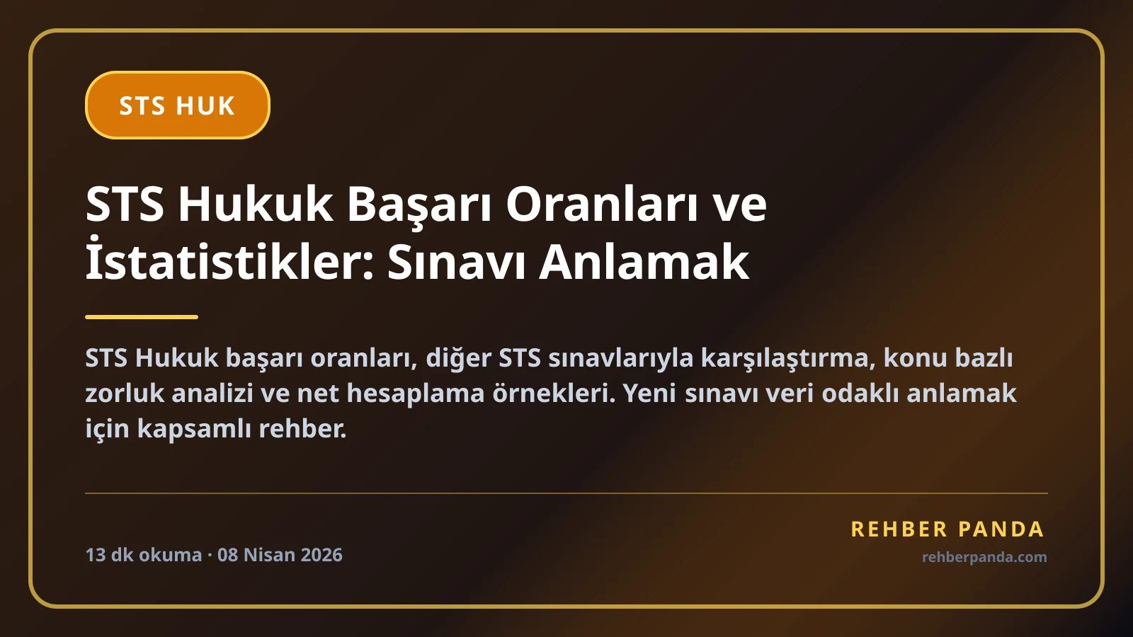 STS Hukuk Başarı Oranları ve İstatistikler: Sınavı Anlamak