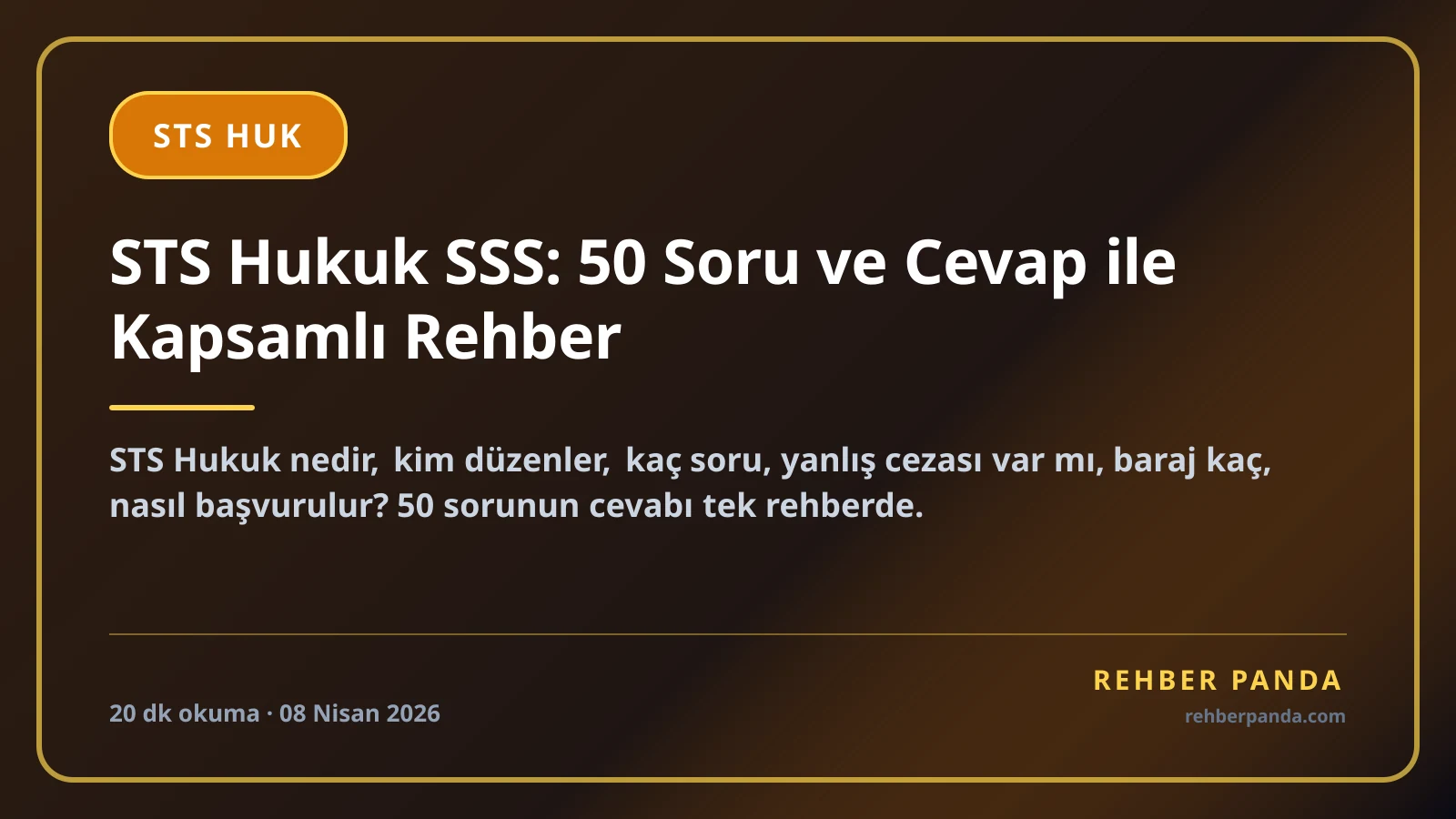 STS Hukuk SSS: 50 Soru ve Cevap ile Kapsamlı Rehber