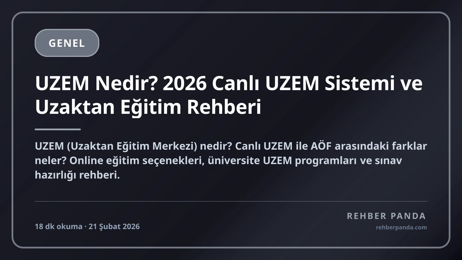 UZEM Nedir? 2026 Canlı UZEM Sistemi ve Uzaktan Eğitim Rehberi