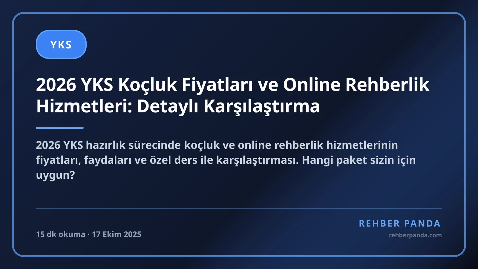 2026 YKS Koçluk Fiyatları ve Online Rehberlik Hizmetleri: Detaylı Karşılaştırma