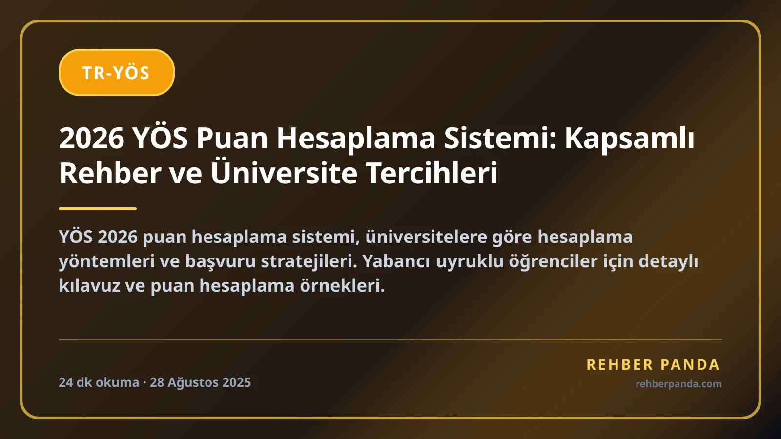 2026 YÖS Puan Hesaplama Sistemi: Kapsamlı Rehber ve Üniversite Tercihleri
