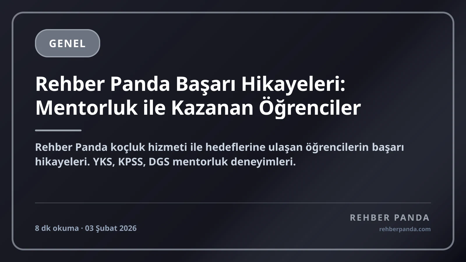 Rehber Panda Başarı Hikayeleri: Mentorluk ile Kazanan Öğrenciler