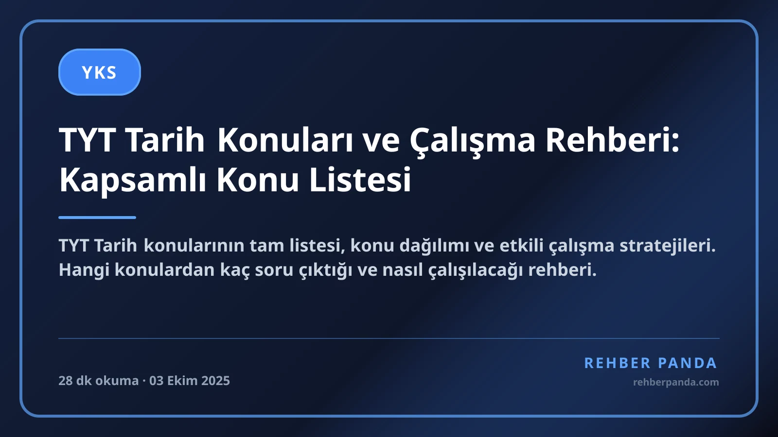 TYT Tarih Konuları ve Çalışma Rehberi: Kapsamlı Konu Listesi