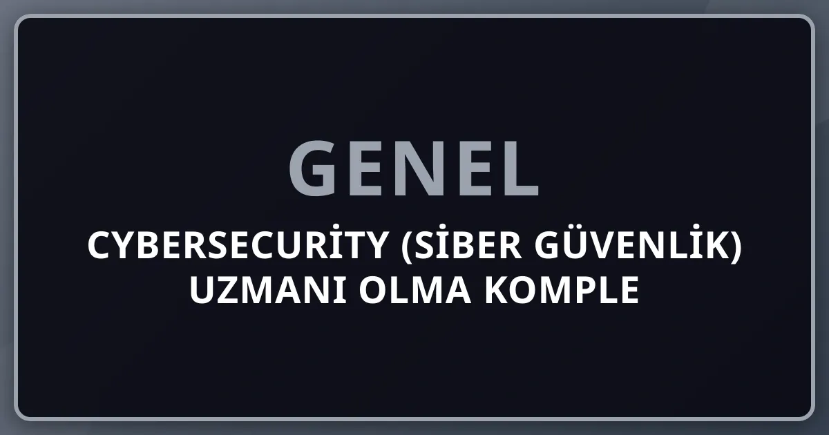 2026 Cybersecurity (Siber Güvenlik) Uzmanı Olma Komple Kariyer Rehberi: 8 Rol (SOC Analyst+Penetration Tester+Red/Blue/Purple Team+CISO+Security Engineer+Incident Response+Threat Intelligence+Cloud Security) — Top Sertifikalar (CISSP+OSCP+CEH+CKA+AWS Security), USOM+TÜBİTAK BİLGEM+ASELSAN+Banka+Yurt Dışı FAANG, Maaş Bandı (Junior 80K → CISO 1M+ TL/ay)