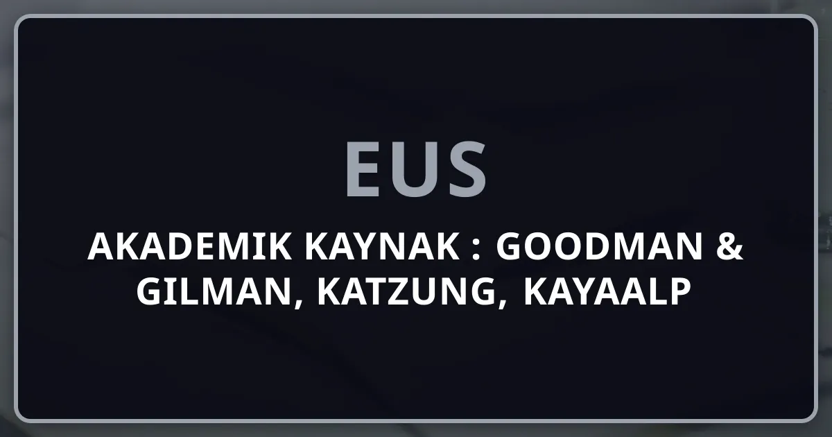 EUS Akademik Kaynak Rehberi: Goodman & Gilman, Katzung, Kayaalp ve Türkçe-İngilizce Tam Kitap Haritası 2026