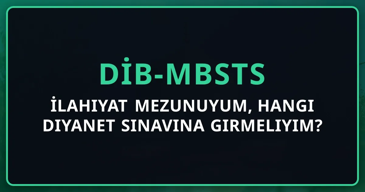 İlahiyat Mezunuyum, Hangi Diyanet Sınavına Girmeliyim? 2026 Karar Rehberi