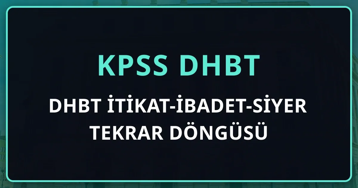 DHBT İtikat-İbadet-Siyer Tekrar Döngüsü: Unutmaya Karşı Aralıklı Tekrar Yöntemi