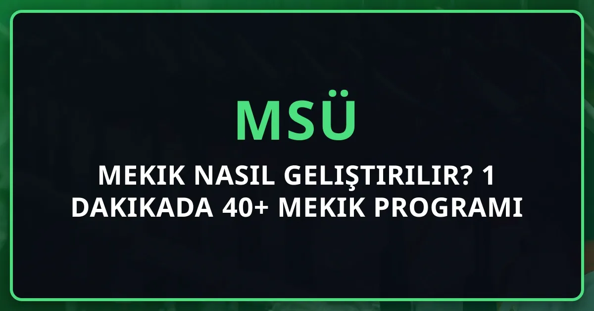 MSÜ Mekik Nasıl Geliştirilir? 1 Dakikada 40+ Mekik Programı 2026