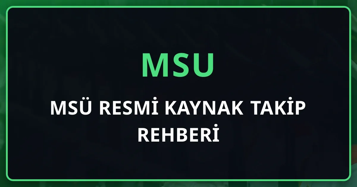MSÜ Resmi Kaynak Takip Rehberi: ÖSYM AİS, MSÜ ve MSB Personel Temin Nasıl Kullanılır?