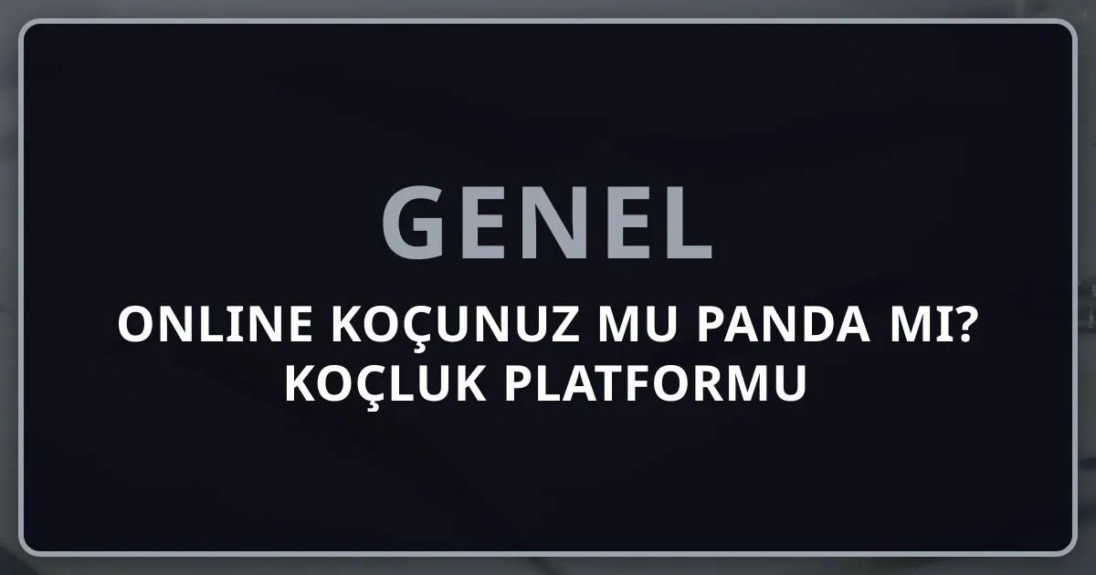 Online Koçunuz mu Rehber Panda mı? 2026 Koçluk Platformu Karşılaştırması
